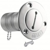 DIESEL KEY screw cap 38mm / 1.5 inch 316 AISI Embossed Deck Filler